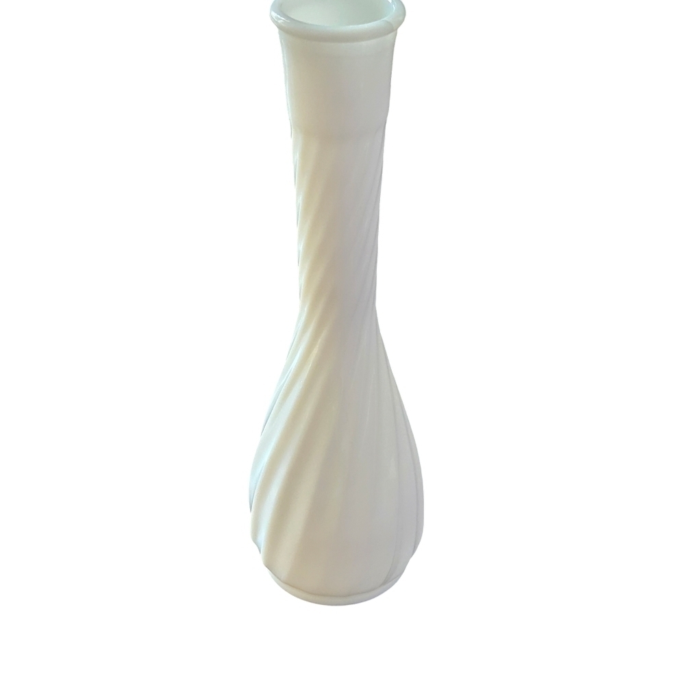 Hoosier milk glass bud vase